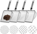 4 Pcs Gardening Soil Sifters - Garden Sifters with Handles, Stainless Steel Sieve Sifters, Gardening Compost Sifters for Sands, Rocks, Dirts, 0.08"/0.11"/0.18"/0.2" Mesh