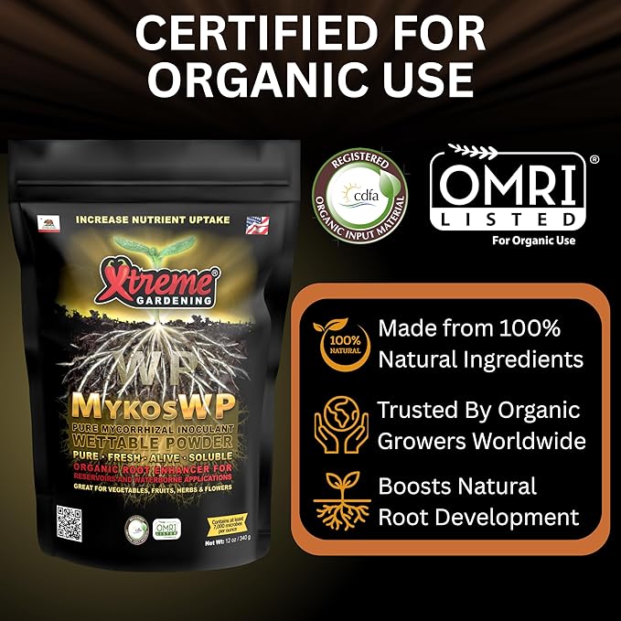 Xtreme Gardening Mykos WP - Wettable Powder Hydroponic Root Enhancer, 12 oz