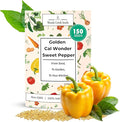 Woods Creek Seeds: Golden Cal Wonder Sweet Pepper Seeds for Planting - Non-GMO and Heirloom Bell Pepper Seeds for Planting Outdoors or Indoors for Home Plant Gardens - Sweet Golden Bell Peppers Seed