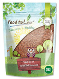 Food to Live - Brown Flax Seeds, 8 Ounces – Raw Whole Flaxseed, Kosher, Vegan, Bulk. Rich in Omega-3 Fats. Great for Salads, Baked Goods, Smoothies, Oatmeal, and Yogurt.