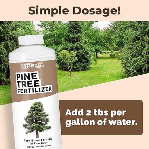 Pine Tree Fertilizer - for Leyland Cypress & Evergreen Tree Care - Pushes Rapid Root Growth for Strong, Wind-Resistant Yard Trees - Liquid Plant Food, 32 oz
