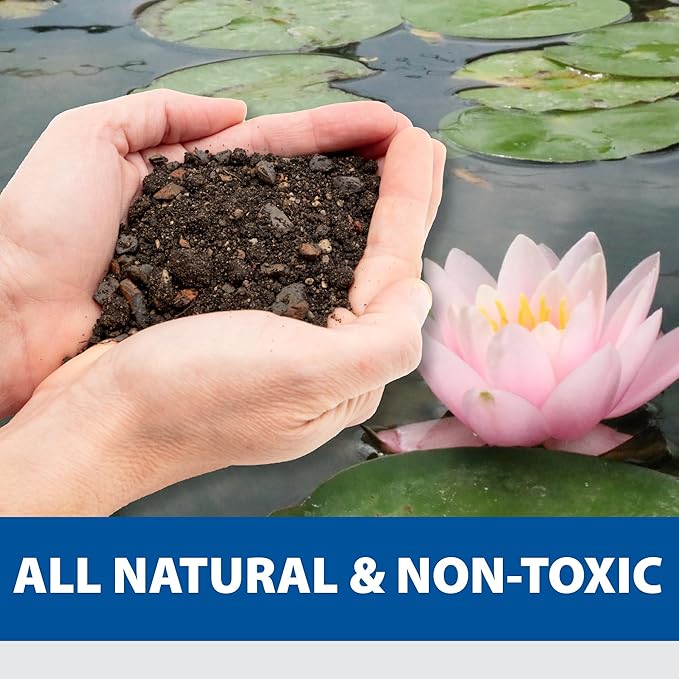 The Pond Guy Planting Soil for Decorative Backyard Water Gardens & Patio Ponds, Premium Natural Plant Media for Aquatic Horticulture, 4 Quarts