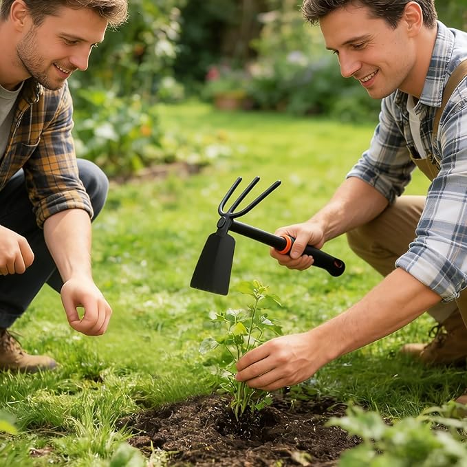 Weed Puller Tool, Portable Garden Weeder Tool, Gardening Weeding Tool for Hand Weeder Puller for Vegetable Gardening Backyard Farm Planting - Black