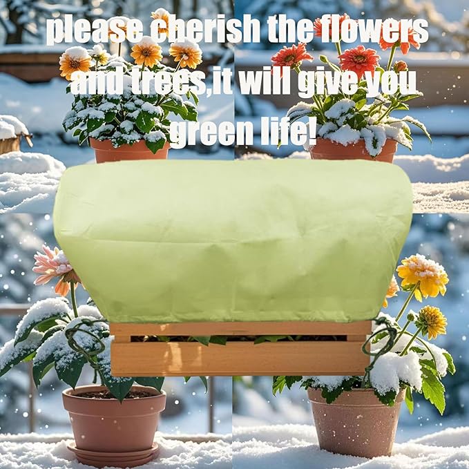EJW Plant Covers, Freeze Protection for Plants,3 Pack 23.8"*11.8"*11.8" Frost Cloth for Plants，Plant Protectors for Winter，Frost Blankets for Plants， Used for Flower pots, Flower Boxes, Small Plants