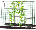 Garden Cucumber Trellis for Climbing Plants Outdoor, 65 x 48 inch U-Shaped Garden Arch Trellis, Pea Tomato Cucumber for Raised Bed, 120x160-BLK