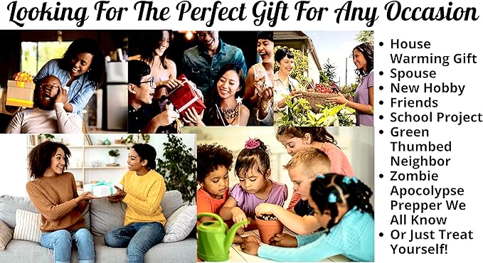 B&KM Farms 30,000+ Survival Seed Kit 5+ Year Supply. 50 Fruit & Vegetable Non-GMO Heirloom Seeds for Planting a Home Garden. Secure Emergency Weather-Proof Package(1, Large)