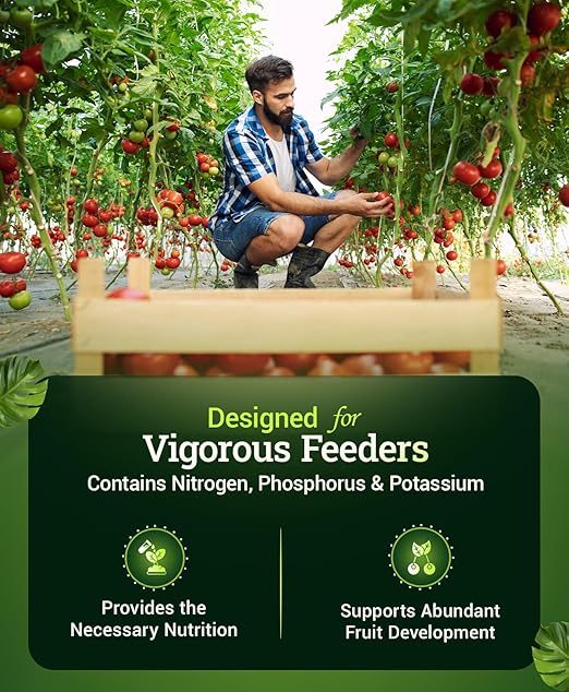 FoxFarm Happy Frog Tomato & Vegetable Fertilizer - Vegetable Fertilizer for Vigorous Feeders, 5-7-3 Blend with Calcium & Mycorrhizal Fungi, Supports Abundant Fruit Development, 4 lb