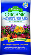 Espoma Organic Moisture Mix Potting Soil - All Natural Potting Mix For All Indoor & Outdoor Containers For Organic Gardening, 1 cubic foot bag. Pack of1