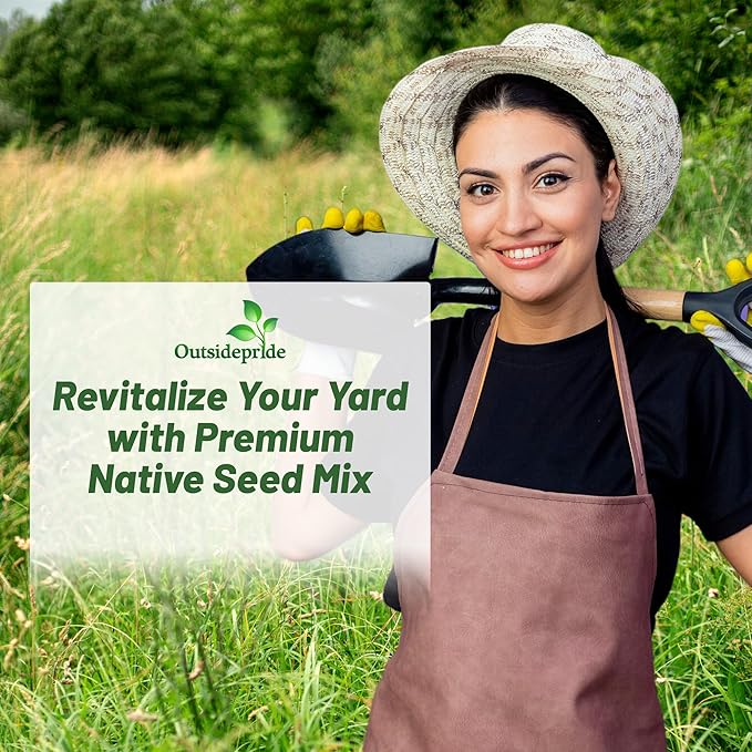 Outsidepride Southwest Native Grass Seed Mix - 25 lbs. Perennial Warm & Cool Season Grasses, Drought & Heat-Tolerant, Low Maintenance, Ideal for Erosion Control, Pasture, & Natural Landscaping