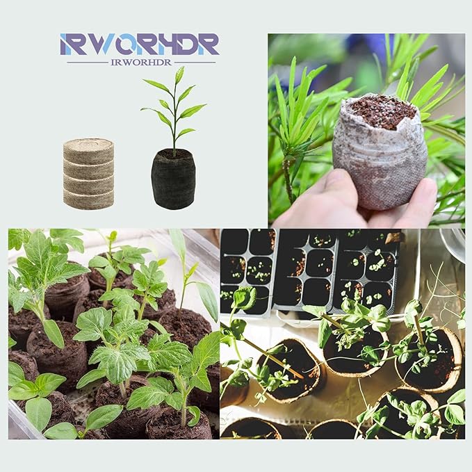 255 Pcs 30mm Peat Pellet Fiber Soil Plant Seed Starters,Compressed Peat Pellet Fiber Soil, Compressed Peat Block for Seedlings for Growing Herbs, Flowers and Vegetables