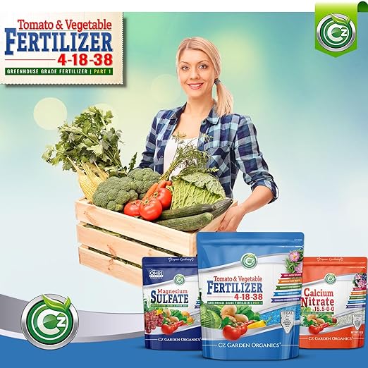 4-18-38 Fertilizer Made in USA – 100% Water Soluble Plant Food for Hydroponics and Soil Gardens - Tomatoes, Peppers & Leafy Greens - Super Concentrated - Makes 1000 Gallons!