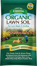 Espoma Organic Lawn Soil. All Natural and Organic Soil Mix for Promoting Seed Germination and Establishment in All Lawns. with Endo & Ecto Mycorrhizae. 1 Cubic Foot Bag. Pack of One