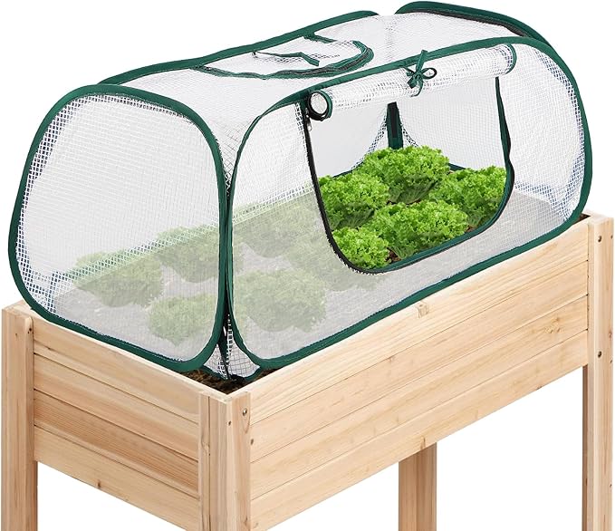 Pack of 2, Garden Bed Cover, 45"x22"x16"(H), Plastic Hot House, Garden Row Accelerator, Greenhouse, Freeze Protection Humidity Domes for Gardening Germination and Seedling Propagation
