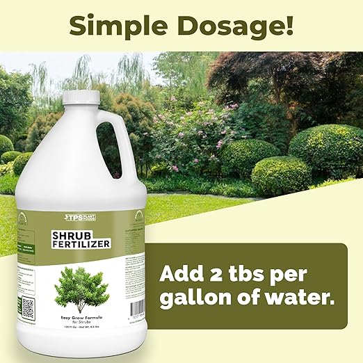Shrub Fertilizer – Liquid Plant Food for Fuller Growth, Rich Green Foliage & Stronger Roots, 1 Gallon