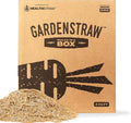 HealthiStraw GardenStraw Mulch Box, 2 cu ft (10 lb) – All-Natural, Sustainable Wheat Straw for Gardens, Lawn Seeding – Water-Conserving – Cleaned, Zero Plastic Package