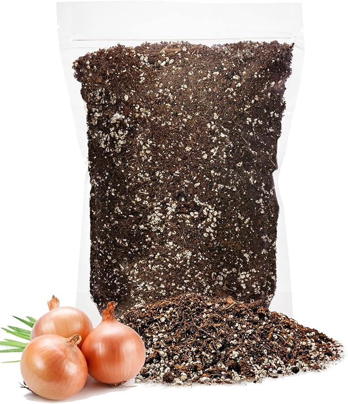 GARDENERA Premium Organic Potting Soil for Onions - (5 Quart Bag)