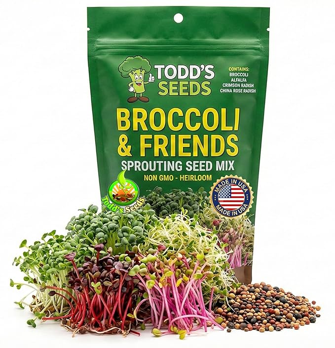 Todd's Seeds® Broccoli and Friends Sprouting Seed Mix, One Pound