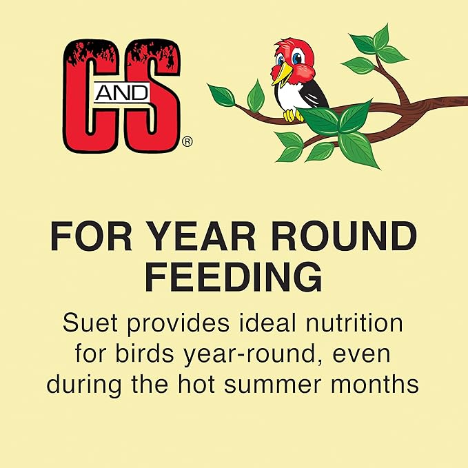C&S Wild Bird Woodpecker Suet Nuggets Mega Box, 8 Pounds (Pack of 2)
