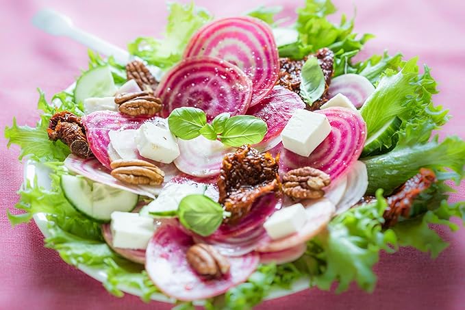 Chioggia Beet Seeds for Planting – Plant & Grow Heirloom Chioggia Beets in Home Outdoor Vegetable Garden, Beta vulgaris – 3 Packets
