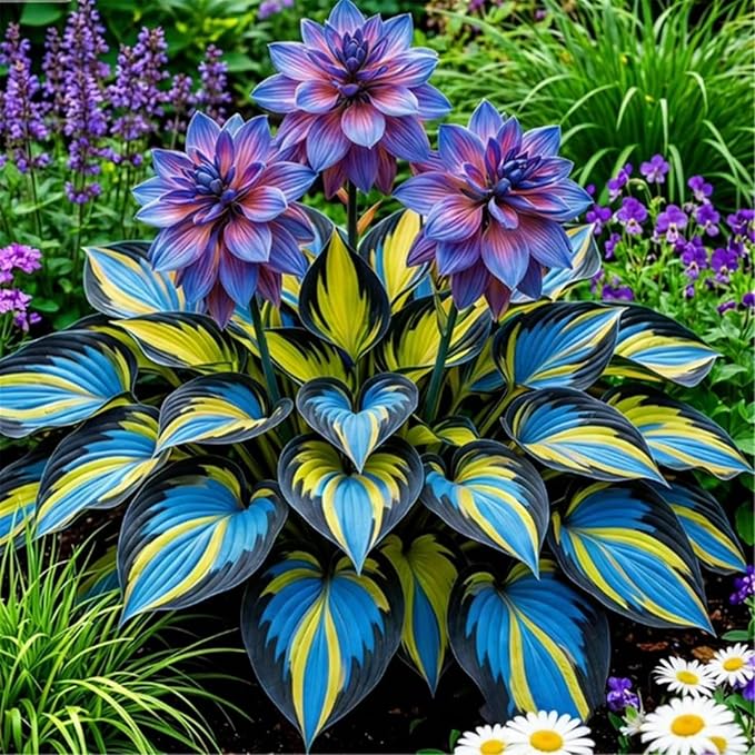 270+ Perennial Hostas for Planting, Heart Shaped Leaves, on-GMO Heirloom Hosta Plants Seeds Outdoor Garden