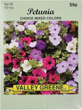 Set of Flower Seed Packets! Flower Seeds in Bulk - Great for Creating The Garden of Your Dreams! (100, Mixed Petunia)