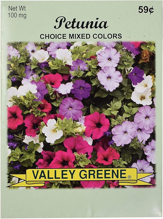 Set of Flower Seed Packets! Flower Seeds in Bulk - Great for Creating The Garden of Your Dreams! (100, Mixed Petunia)
