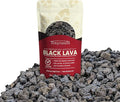 Tinyroots Black Lava Rock for Plants, 2.25 Quarts, Premium Sifted Bonsai and Cactus Soil Aggregate Used for Top Dressing, No Dyes and No Chemicals, 1/8 to 1/4 Inch Particle Size