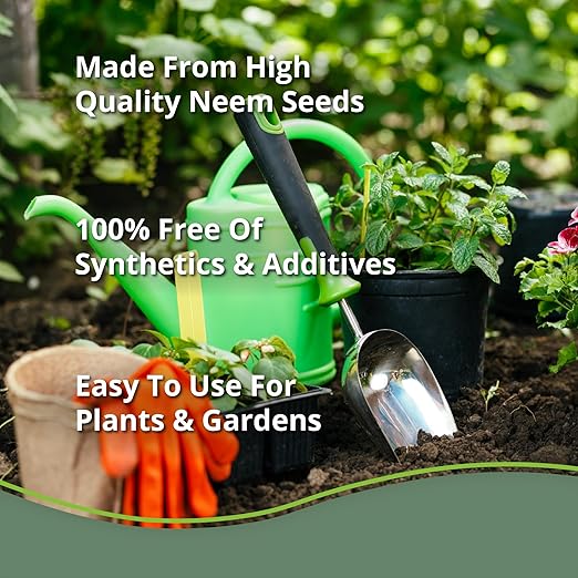 Neem Bliss (10lbs) - Neem Seed Meal - Organic Neem Cake for Plants - OMRI-Listed Fertilizer for Plants, Vegetables, Lawns, & Gardening - 100% Natural & Renewable Garden Fertilizer