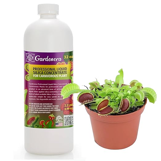 𝐏𝐑𝐎𝐅𝐄𝐒𝐒𝐈𝐎𝐍𝐀𝐋 Liquid Silica Plant Supplement - 32oz - Carnivorous Plants Liquid Silica Boost Fertilizer - Stronger Stems & Healthy Leaves for Indoor & Outdoor Plants (Makes 180 Gallons)
