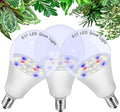 ALIDE E17 Intermediate Base Plant Grow Light Bulbs for Indoor Plants, E17 Full Spectrum Sun Grow LED Lamp 10W with Balanced Spectrum 5000K Red Blue Yellow for Seeds Greens Laboratory,Greenhouse,3Pack