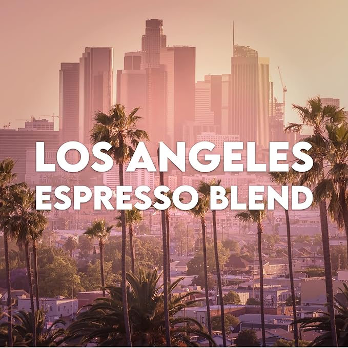 Espresso Light Roast, Los Angeles Blend, Ground, Fresh Roasted, 16-ounce