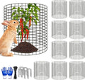 10 Pcs 11.8"x 11.8"/11.8"x 19.6" Available Chicken Wire Cloches for Plants, Plant Protector from Animal, Garden Covers Netting Iron Wire Mesh to Protect Plants Vegetables from Rabbit Squirrel Chicken