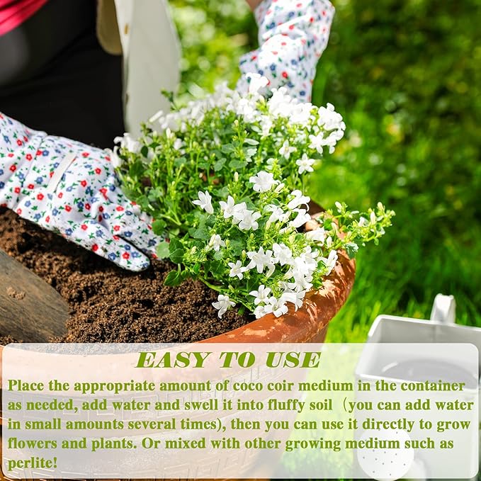 ZeeDix 100pcs 30mm Coco Coir Pellets Potting Soil, Organic Coconut Fiber Seed Starter Soil Pellets, Coconut Coir Soil Discs for Indoor Outdoor Plants, Herbs Houseplants Flowers Succulents Vegetables