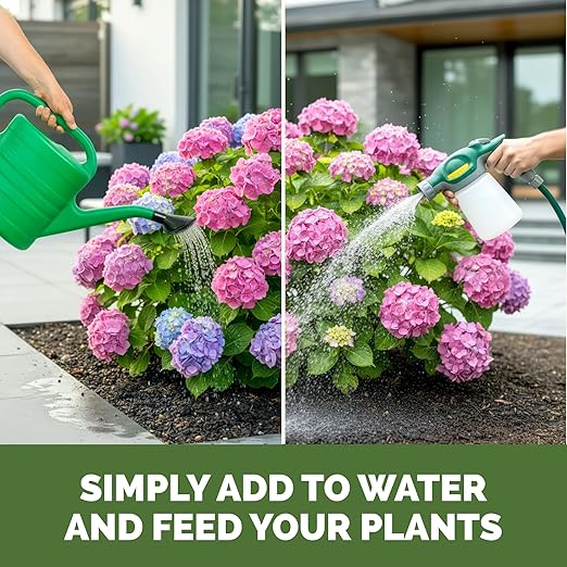 Hydrangea Fertilizer – Liquid Plant Food for Bigger Blooms, Rich Flower Color & Stronger Root Development, 8 oz