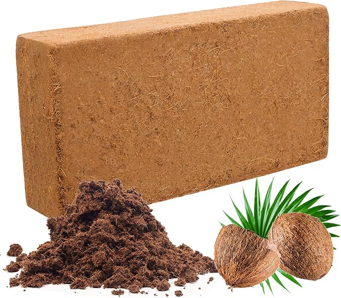 1 Pack Premium Coco Coir Bricks, Coco Coir for Plants, Coconut Fiber Substrate with Low pH & EC, Organic Coconut Fiber for Indoor & Outdoor Gardening and Potting Mix