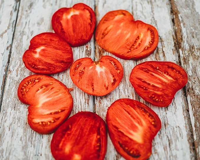 Anna Russian Tomato - 50 Seeds - Heirloom Pink Oxheart Tomato, Slicing/Paste Variety, Non-GMO Vegetable Seeds for Planting in The Home Garden, Thresh Seed Company