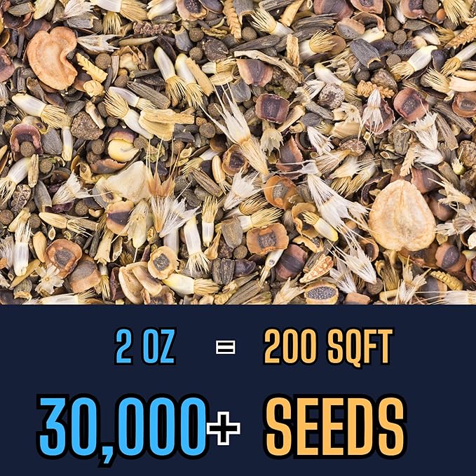 Birds & Butterfly Wildflower Mix (2oz) Sprinkle a Little Magic—Our Shade, Perennial, Hummingbird, Deer-Resistant, and Other mixes Bring Vibrant Color and pollinator Joy to Any Space.