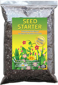 Seed Starter Natural Potting Soil Mix for Germination and Growth (Made in USA) (4 Dry Quarts)