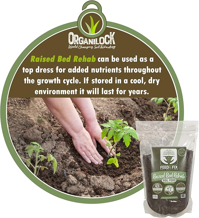 Raised Bed Rehab Potting Garden Soil for Growing (2 Pound Bag)