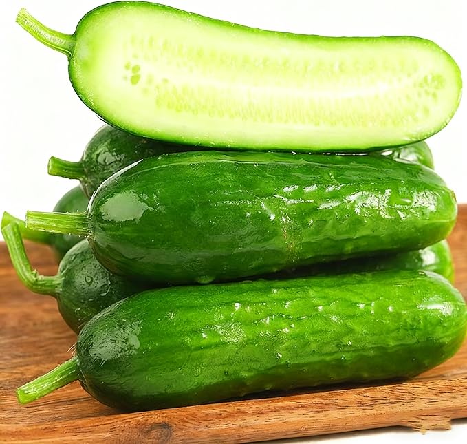 Cucumis Vegetable Fruit Seeds for Planting, 100 Cucumber Seeds, Heirloom Delicious Cucumber Vegetable Seeds for Small Garden Border, Home Outdoor