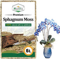 ZeeDix 5.3 oz Premium Sphagnum Moss for Plants Indoor, New Zealand Sphagnum Moss for Orchid Potting Mix Terrarium Succulent Carnivorous Ferns Hosta Garden & Reptile Habitat (Expands to 6L)