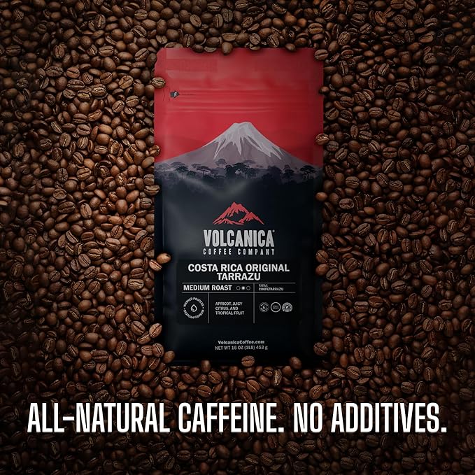 Costa Rica Coffee, Tarrazu Original, Ground, Medium Roast, Fair Trade, Fresh Roasted, 16-ounce