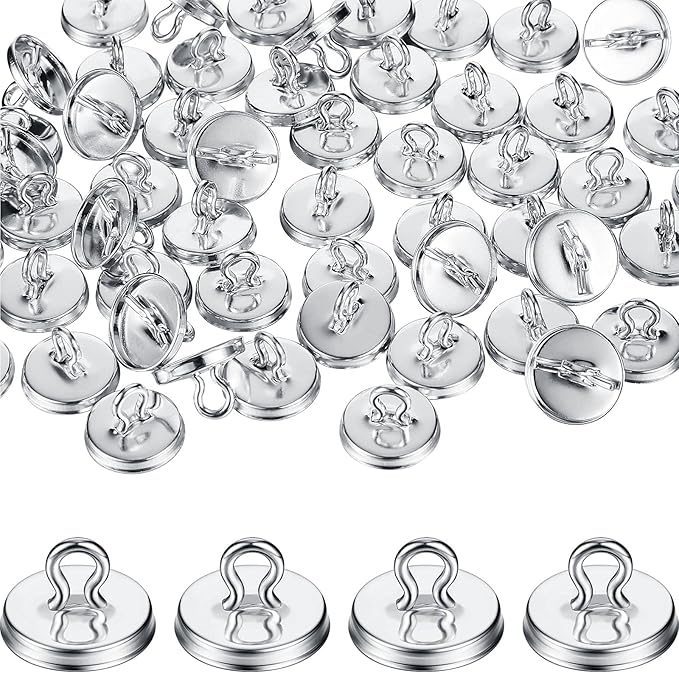 WILLBOND 80 Pieces Garland Hanging Hooks Plant Anchors for Trellis Plant Vine Trellis Anchor Wall Fixture Clips for Garland Light Decorations (Silver)