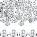 WILLBOND 50 Pieces Garland Hanging Hooks Plant Anchors for Trellis Plant Vine Trellis Anchor Wall Fixture Clips for Garland Light Decorations (Silver)