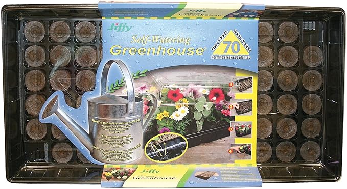 Jiffy 5262 Self Watering Professional Greenhouse 70-Plant Starter Kit
