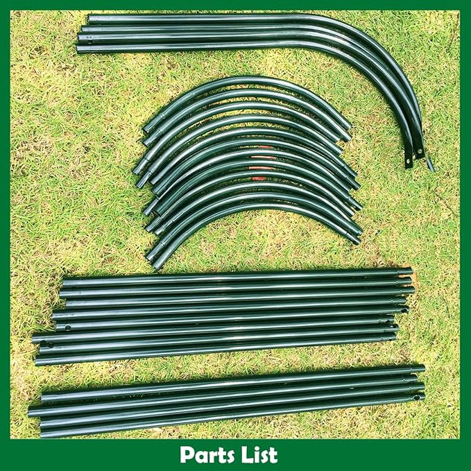 Tower Obelisk Garden Trellis 100% Metal 6.3 Feet Tall Plant Support for Climbing Vines and Flowers Stands,Black Green Lightweight Plant Tower