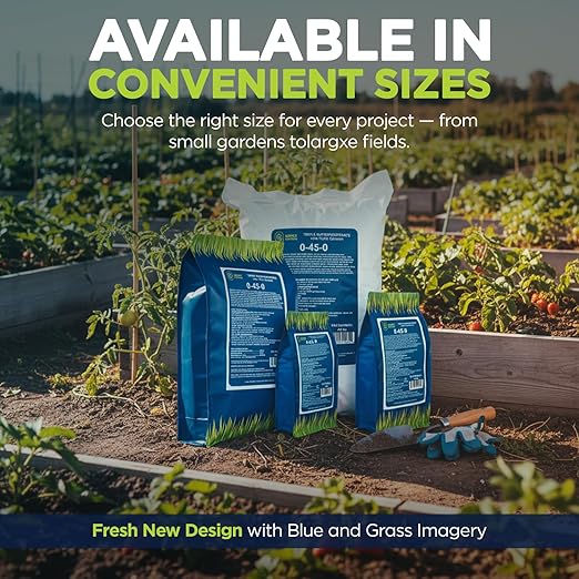 Supply Solutions | 0-45-0 Triple Superphosphate with 13.5% Calcium | High Phosphorus Bloom Booster Fertilizer for Indoor Plants, Flowers, Orchids, Citrus, Lawns, Vegetables & Fruit Trees (5 Pounds)