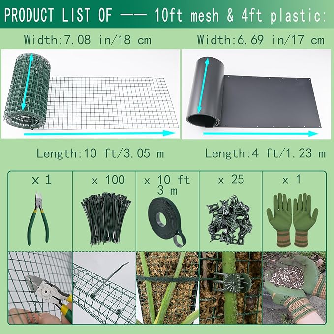 Metal Moss Poles for Climbing Plants, D-Shape Sphagnum Moss Pole Monstera Plant Support for Climbing Plants, DIY Plant Stakes Work with Sphagnum Moss (4ft D-Shaped & 6ft Round)