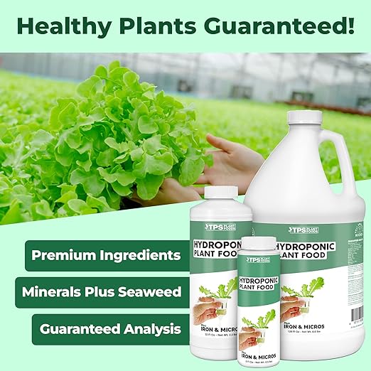 Hydroponic Plant Food, Complete One Part Liquid Hydroponic Fertilizer, 32 oz (1 Quart)