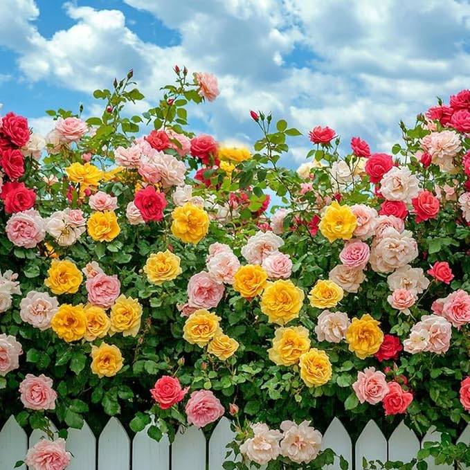 300 Mixed Color Climbing Rose Seeds for Planting Bush Perennial Shrub Heirloom Open Pollinated Flower Plant Seeds
